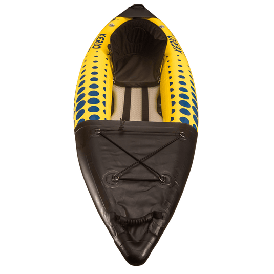 Inflatable Kayak Single - 9'3, front with storage d-rings