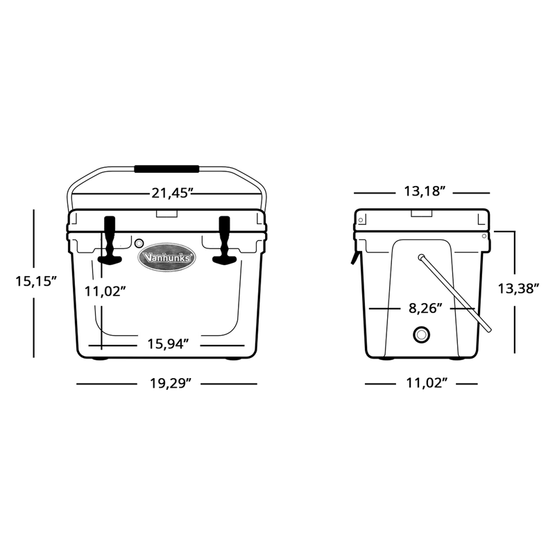 Load image into Gallery viewer, Vanhunks Adventure Cooler Box - 19 Litre - Vanhunks Outdoor