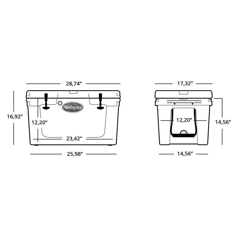 Load image into Gallery viewer, Vanhunks Adventure Cooler Box - 47 Litre - Vanhunks Outdoor