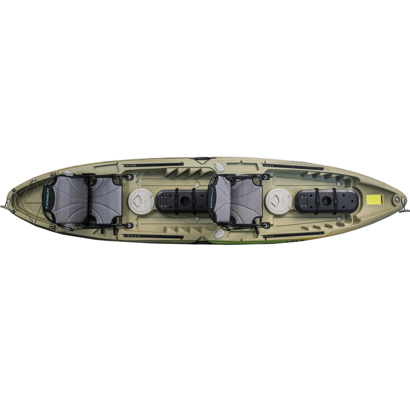 Load image into Gallery viewer, Stable tandem fishing kayak with deluxe adjustable seats and hatches