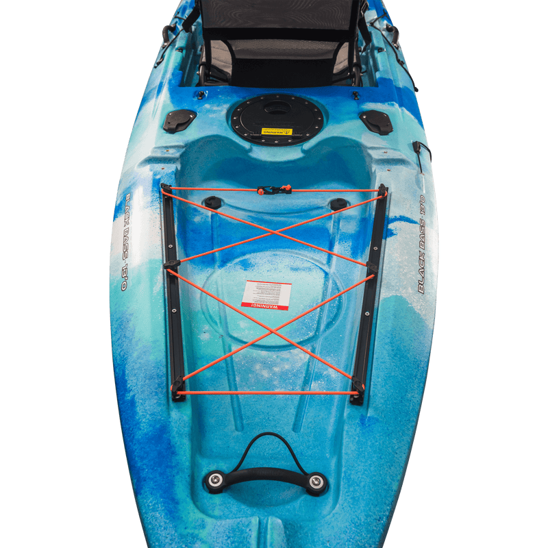 Load image into Gallery viewer, black bass fishing kayak large rear hatch
