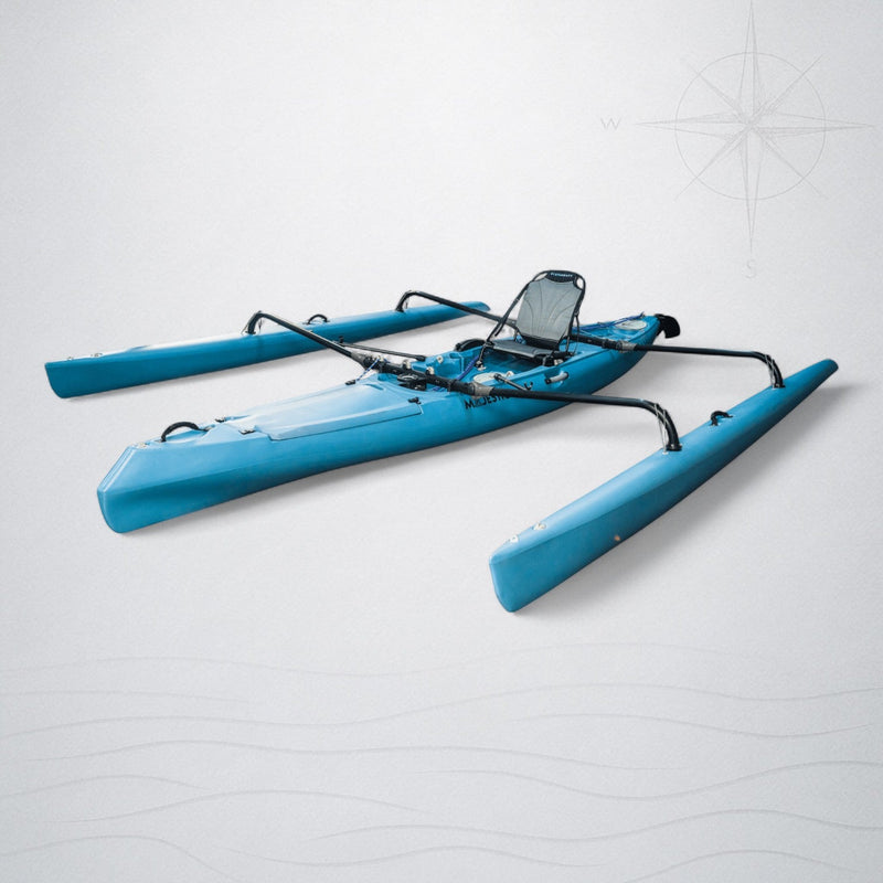 Load image into Gallery viewer, ViztaCraft Majestic – 16ft Single Trimaran Fin-Drive Sailing Kayak