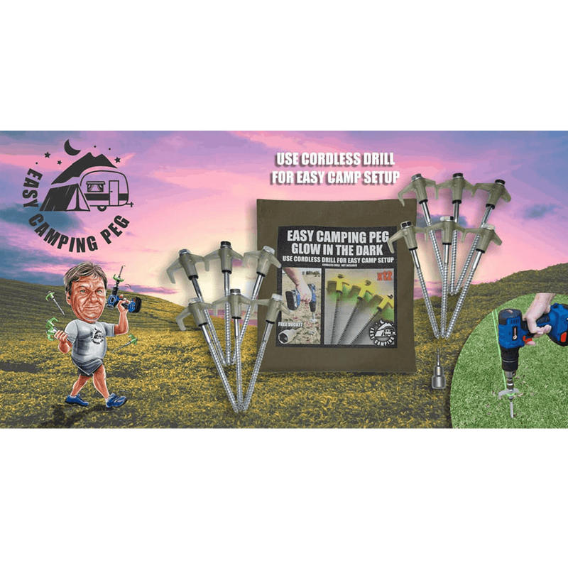 Load image into Gallery viewer, Easy Camping Peg glow in the dark peg