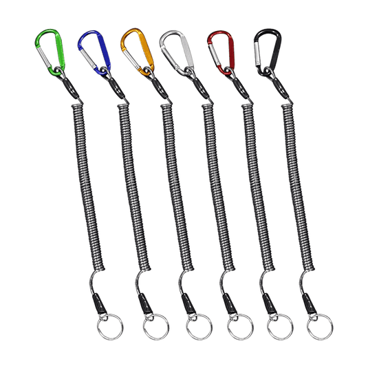 Fishing Lanyard - Coiled Steel 10 Pack