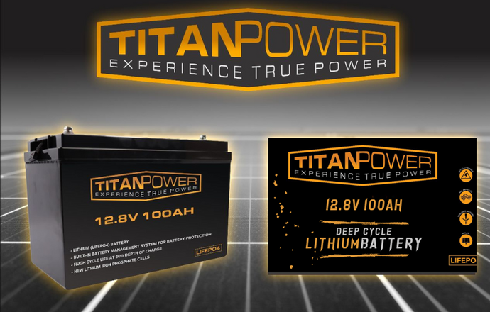 100AH 12.8V Lithium Battery TitanPower - Vanhunks Outdoor