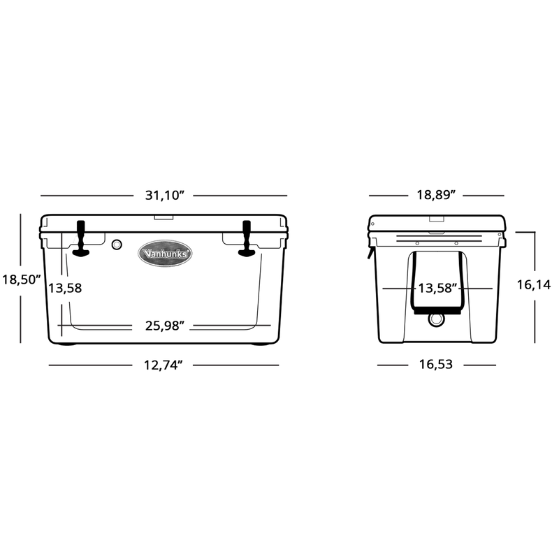 Load image into Gallery viewer, Vanhunks Adventure Cooler Box - 66 Litre - Vanhunks Outdoor
