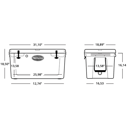 Vanhunks Adventure Cooler Box - 66 Litre - Vanhunks Outdoor