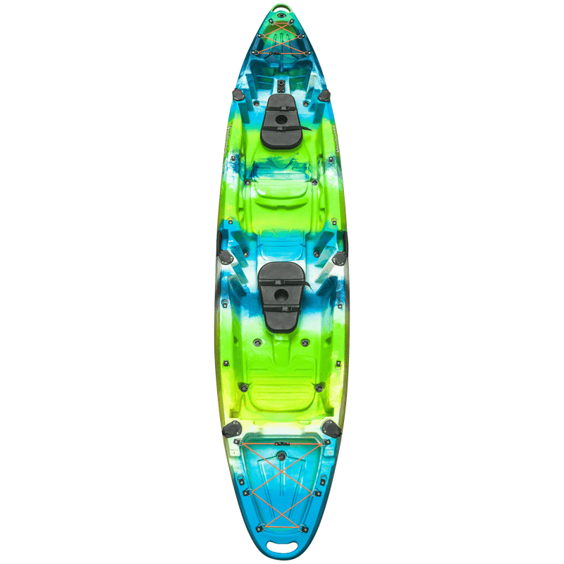 Load image into Gallery viewer, vanhunks bluefin tandem kayak aqua green 

