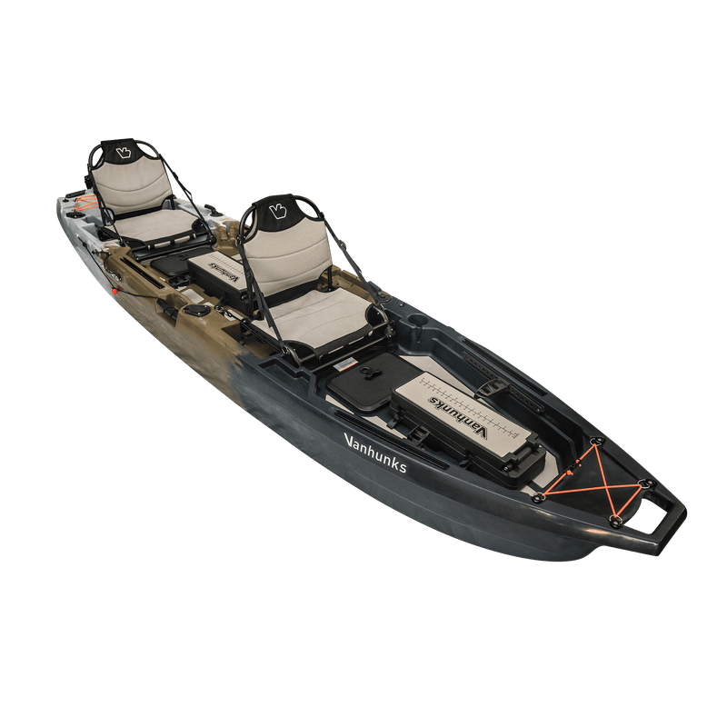 Load image into Gallery viewer, Sauger Tandem Fin Drive Fishing Kayak
