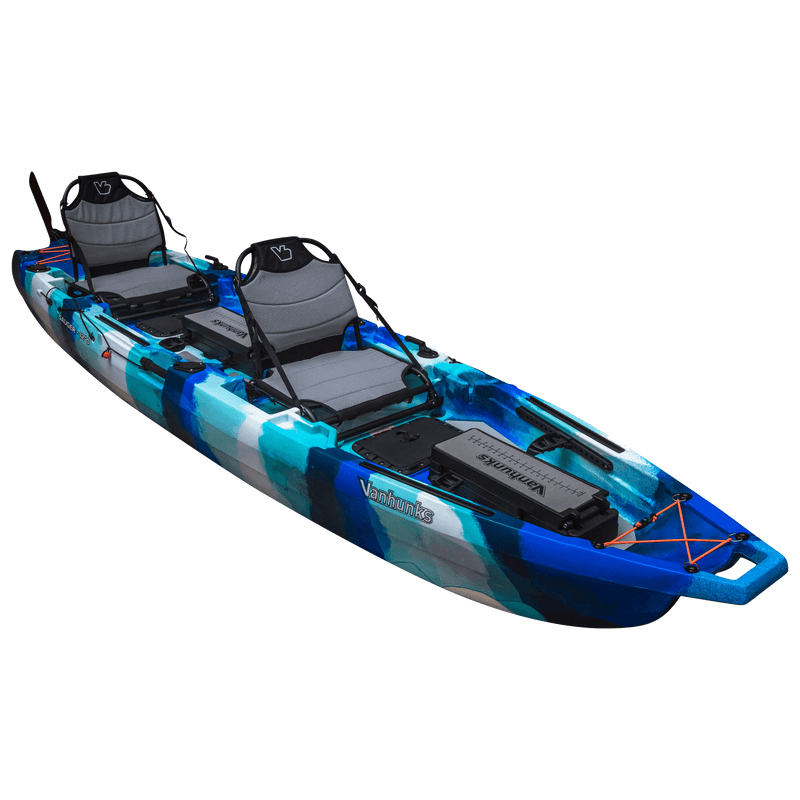 Load image into Gallery viewer, Sauger Tandem Fin Drive Fishing Kayak
