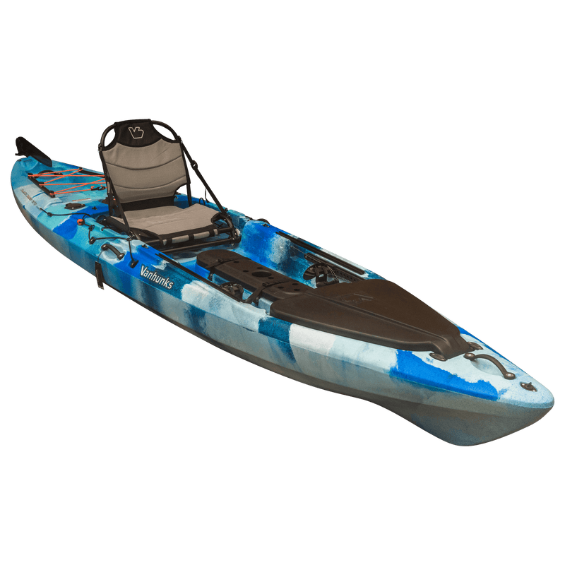 Load image into Gallery viewer, vanhunks black bass kayak
