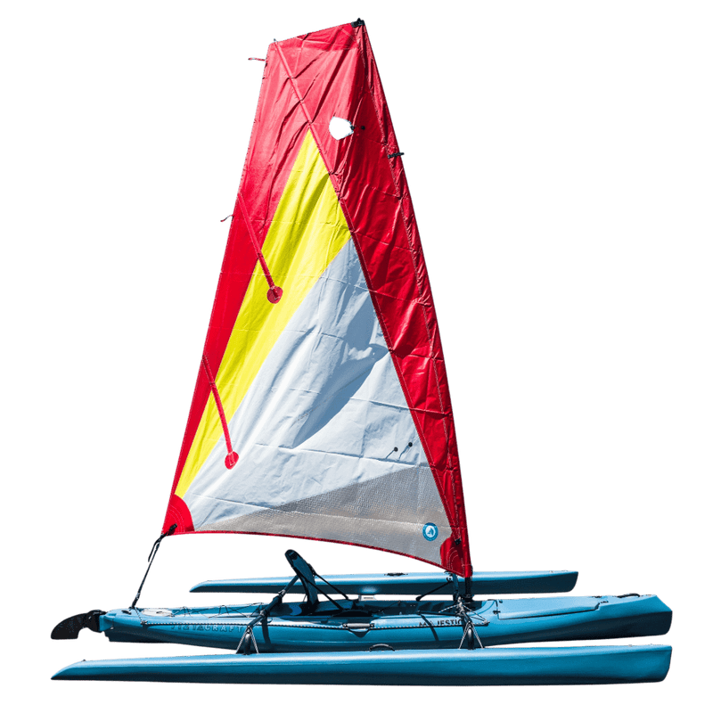 Load image into Gallery viewer, ViztaCraft Majestic – 16ft Single Trimaran Fin-Drive Sailing Kayak
