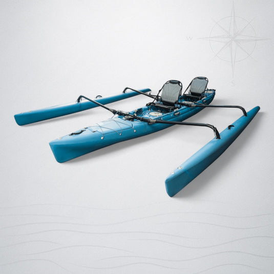 ViztaCraft Majestic – 18ft Tandem Trimaran Fin-Drive Sailing Kayak
