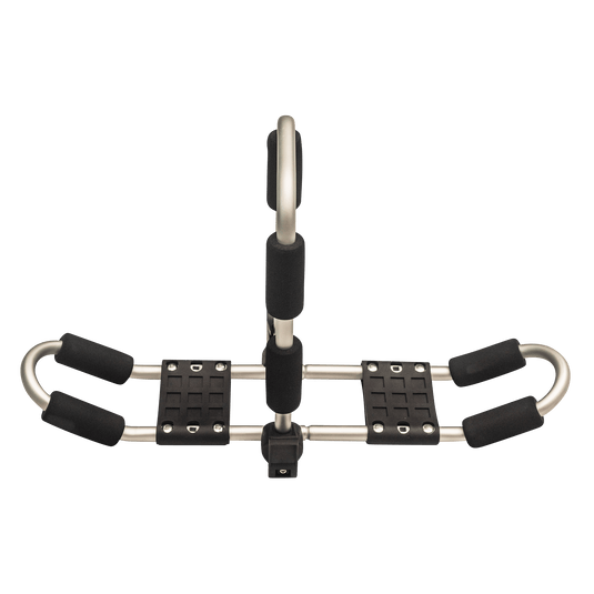Foldable roof clearance base carrier