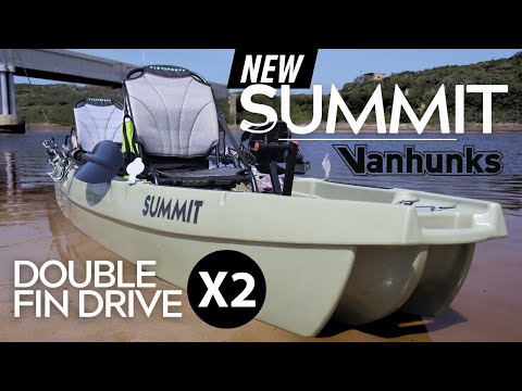 Load and play video in Gallery viewer, Summit 14ft Tandem Fin Drive Fishing Kayak
